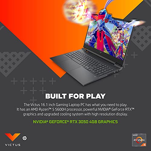 Image of (Refurbished) HP Victus AMD Ryzen 5 5600H 16.1 inches FHD Gaming Laptop (8GB RAM /512GB SSD /4GB RTX 3050