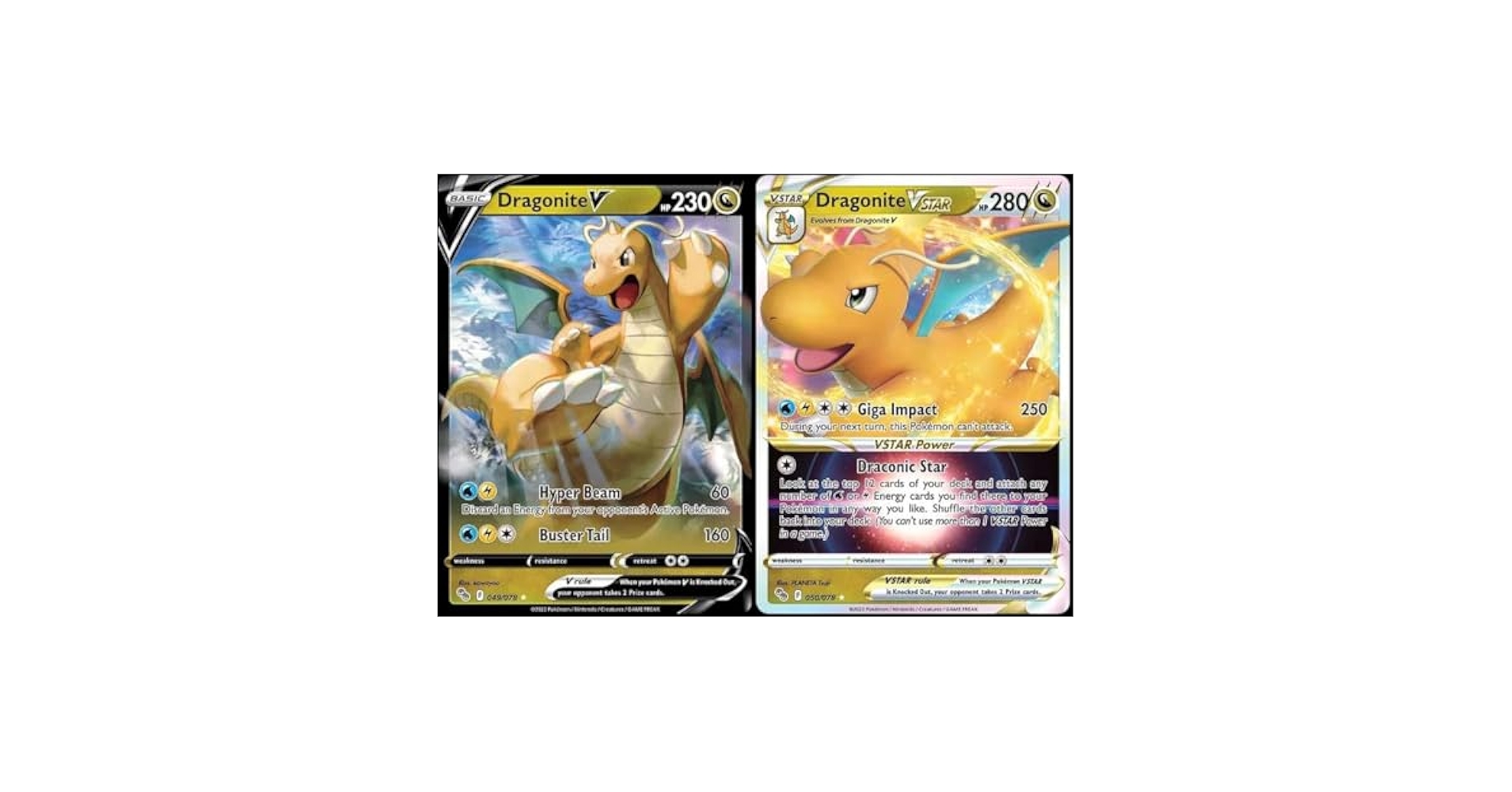ポケモンカードゲーム Dragonite VSTAR コレクションシュリンク付き Pokémon GO TCG - Dragonite VSTAR #50/78 - Ultra Rare - NM