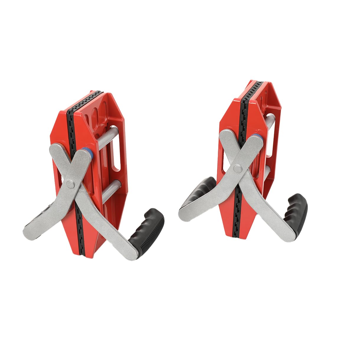 Ecutee Dual-Handle Stone Carrying Clamps Plasterboard Lifter 660Lbs Granite Panel Carriers, Panel Carrier Lifter Tools For Lifting Quartz Worktops Slabs Marble With Rubber-Lined, Load 300Kg