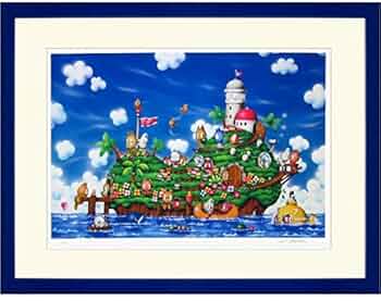 Amazon.co.jp: 芳岡ひでき『ひょうたんアイランド』ジクレー 風景画 Amazon.co.jp: 芳岡ひでき『ひょうたんアイランド』ジクレー 風景画