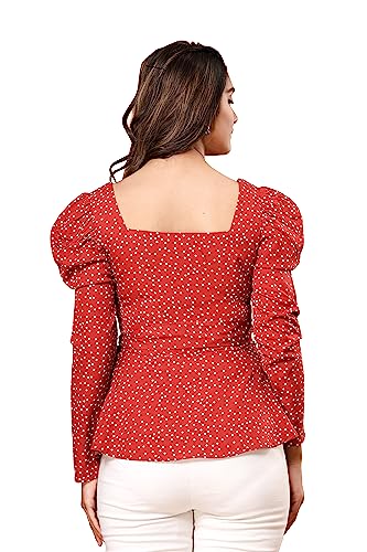 Image of Fab Star Casual Printed Women Pink Top