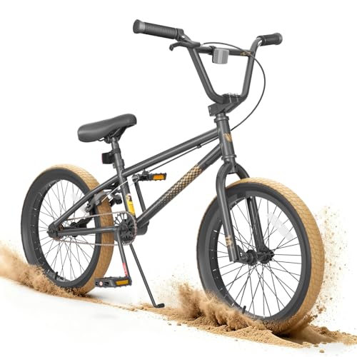 KORIMEFA BMX Bike 18/20" Kids Trick Bicycle for Ages 7-12