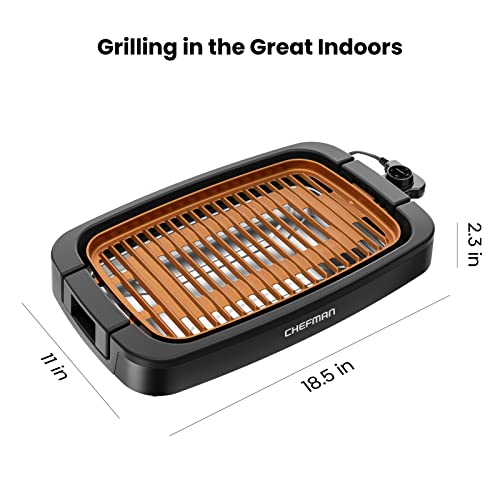 Chefman RJ23-SPG-BK-CP Smokeless Indoor Electric Grill thumb #6