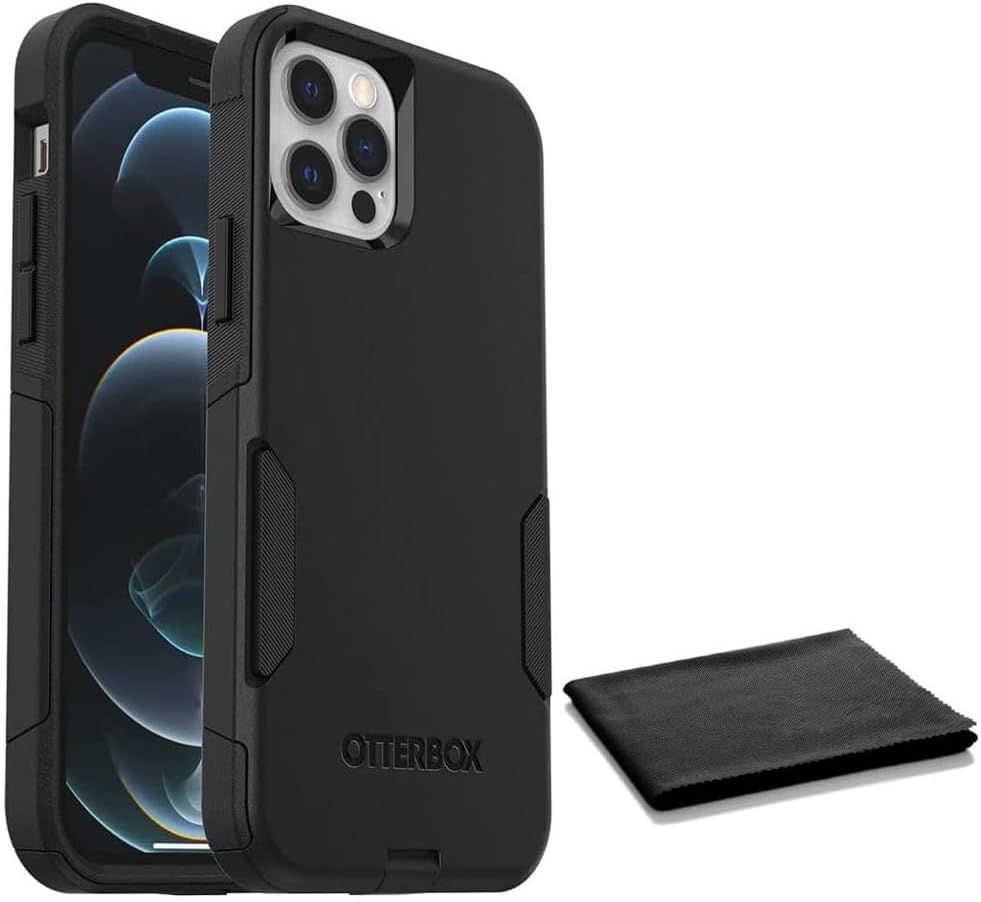 OtterBox iPhone 12 & iPhone 12 Pro (Only) - Commuter Series Case - Get Your Greens - with Cleaning Cloth - Slim & Tough - Pocket-Friendly - with Port Protection - Non-Retail Packaging