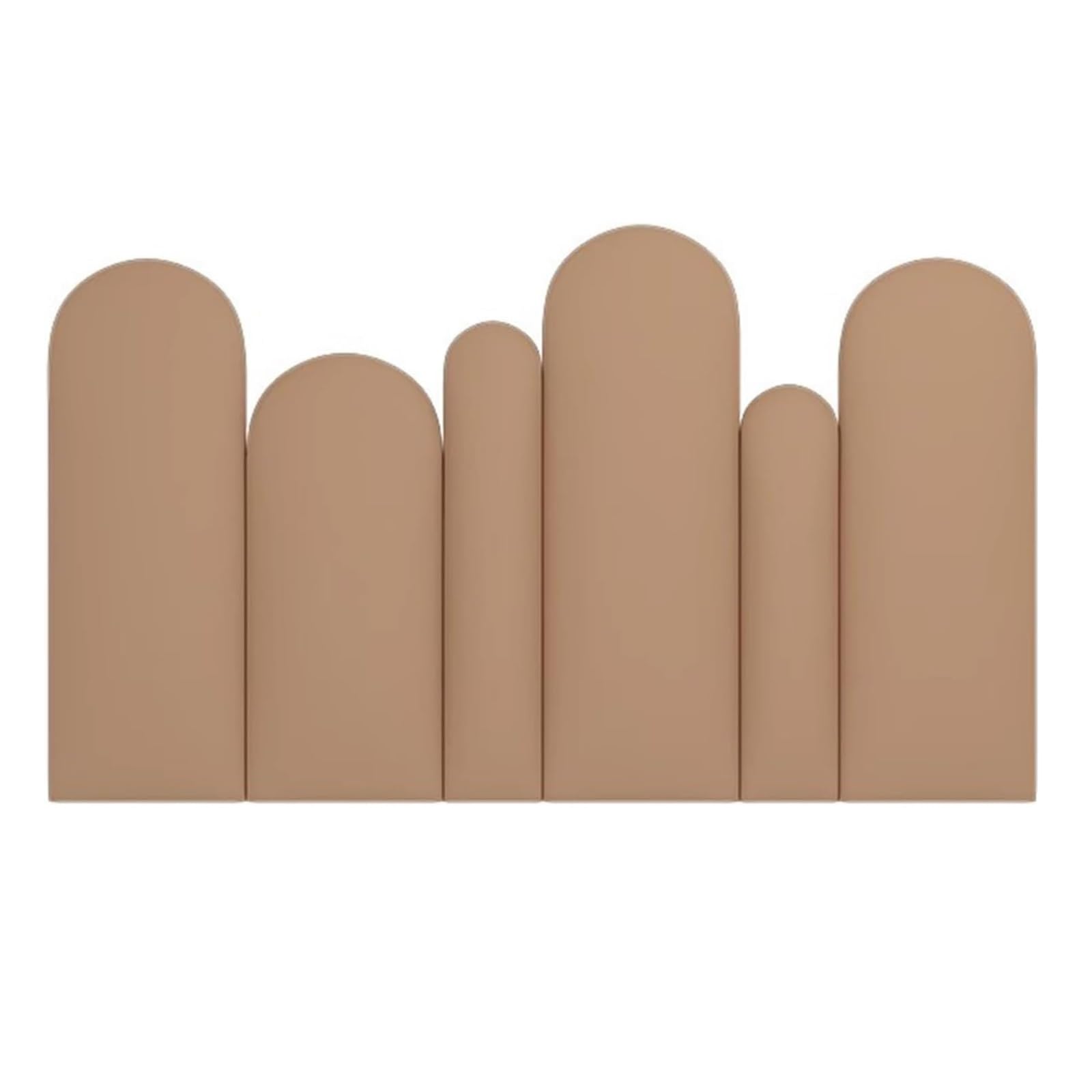 Revestimiento de Pared, Paneles de Revestimiento de Pared anticolisión, protección de Pared tapizada en PU Impermeable para niños, Revestimiento de Pared Decorativo marrón (120x80cm) - Decor