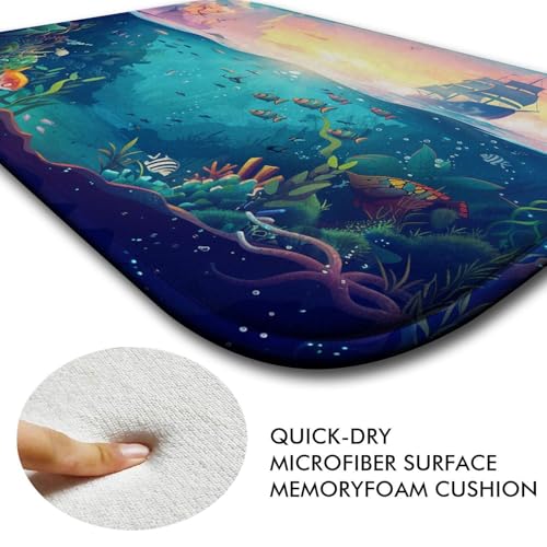 Tapis de bain lavable en machine antidérapant mousse à mémoire M