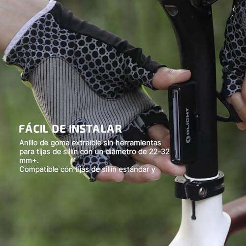 OLIGHT SEEMEE 30 C Luz Trasera Recargable Bicicleta 30 Lúmenes y 800 Metros 90 Horas Luces Bicicleta con Sensor de Freno Inteligente Bici LED Luz de Seguridad IPX6 Impermeable para MTB Carretera - imagen 3