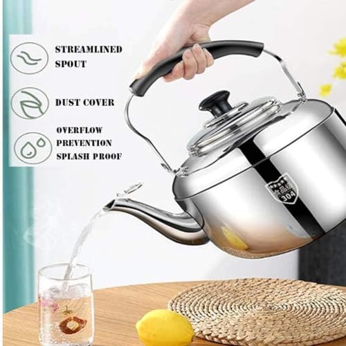 Tetera eléctrica HOBIBA 5L acero inoxidable plateada miniatura 6