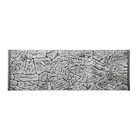 WYSKONT Aquarium achtergrondwand Kreta - Gestructureerde achtergrondwand - Aquarium achtergrond - Aquarium accessoires - Achtergrond - Aquarium decoratie - 100x60 cm - grijze kleur - Groot aquarium