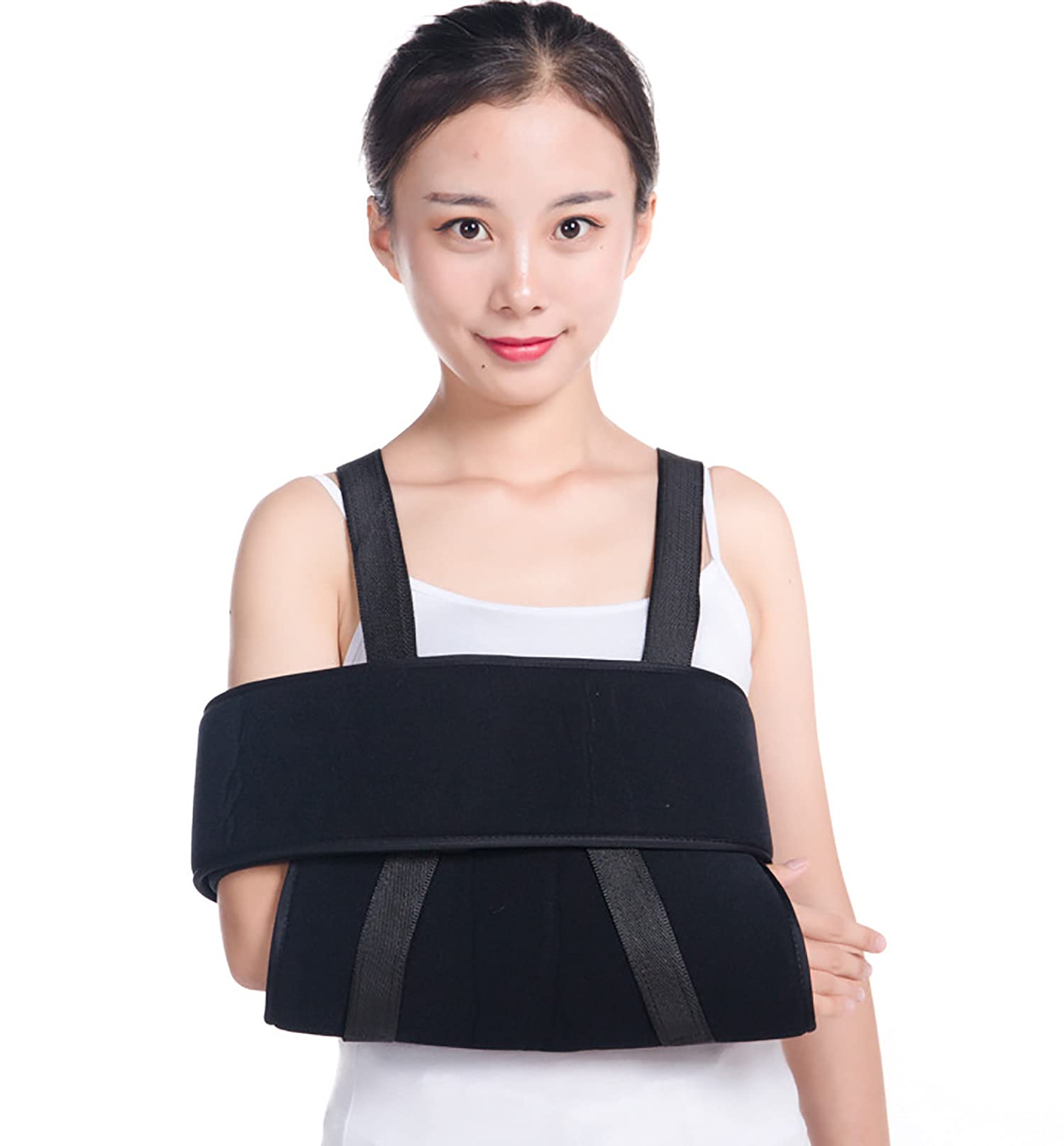Cabestrillo para Brazo, inmovilizador de Hombro, para fracturas rotas, dislocación de Huesos, esguinces, esguinces y desgarros, Talla única Unisex.
