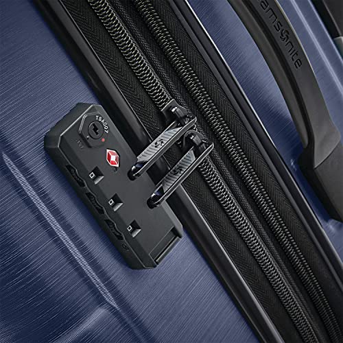 Image of Samsonite Centric 2 Hardside Expandable Luggage with Spinner Wheels, True Navy, Checked-Large 28-Inch