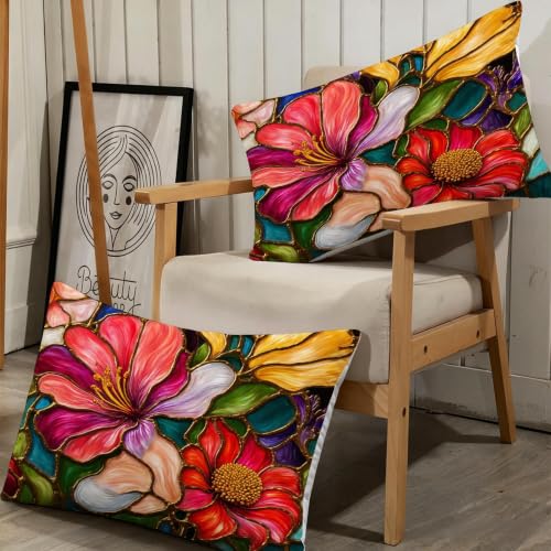 Housse de Couette 200x200 Fleurs en Microfibre avec Fermeture Éclair - 5