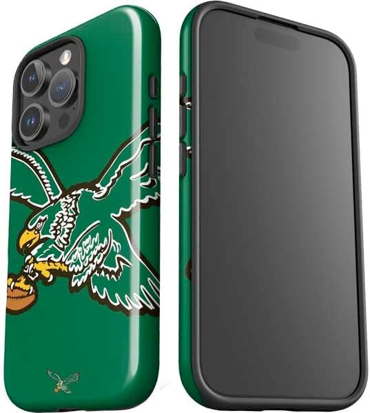 Skinit Impact Phone Case Compatible with iPhone 16 Pro Max - Officially Licensed NFL Philadelphia Eagles Retro Logo Design