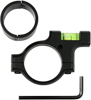 West Lake Precision Scope Leveling Kit, includes 30mm Smooth Alloy Scope Bubble Level Indicator (Anti-Cant) and 1" Ring Reducer, for Precision Shooting, Competition and Hunting - West Lake
