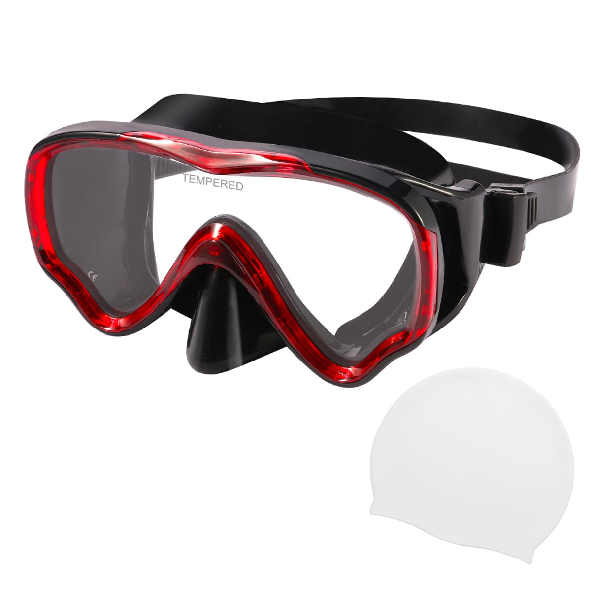 Berallo Kids Snorkel Gear Diving Mask Anti-Fog and Anti-Leak Swim Goggles Snorkeling Glasses Durable Tempered Glass Mask for Children 4 - 14 Age