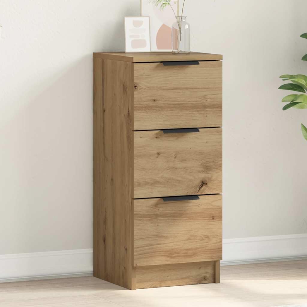 vidaXL Sideboard Artisan-Eiche 30x30x70 cm Holzwerkstoff