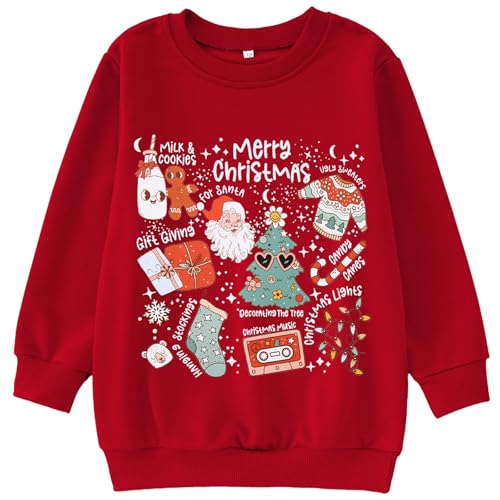 Sweat Noël filles BOUTIKOME anti-froid et doux 6-12 ans