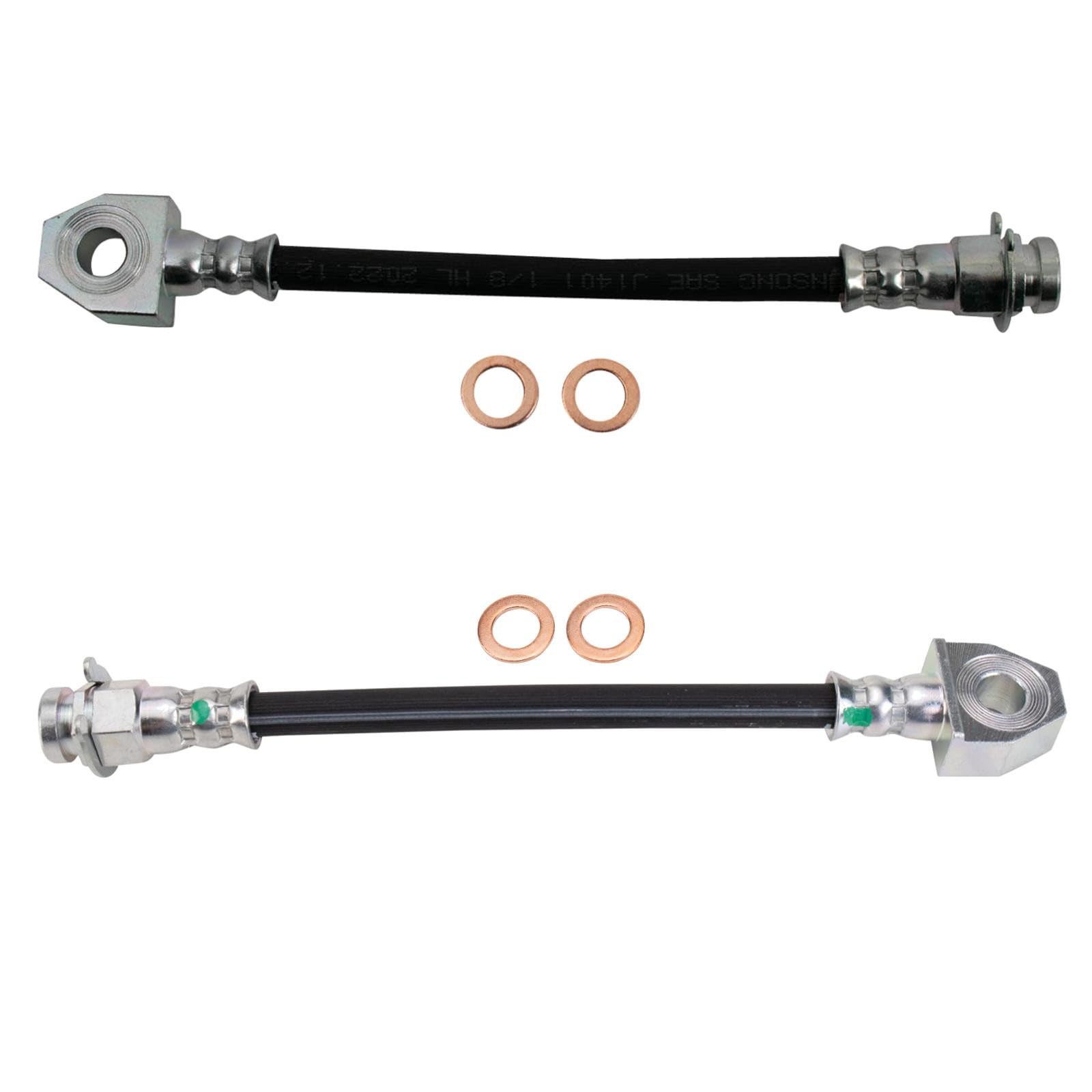 TRQ Rear Brake Hose Set