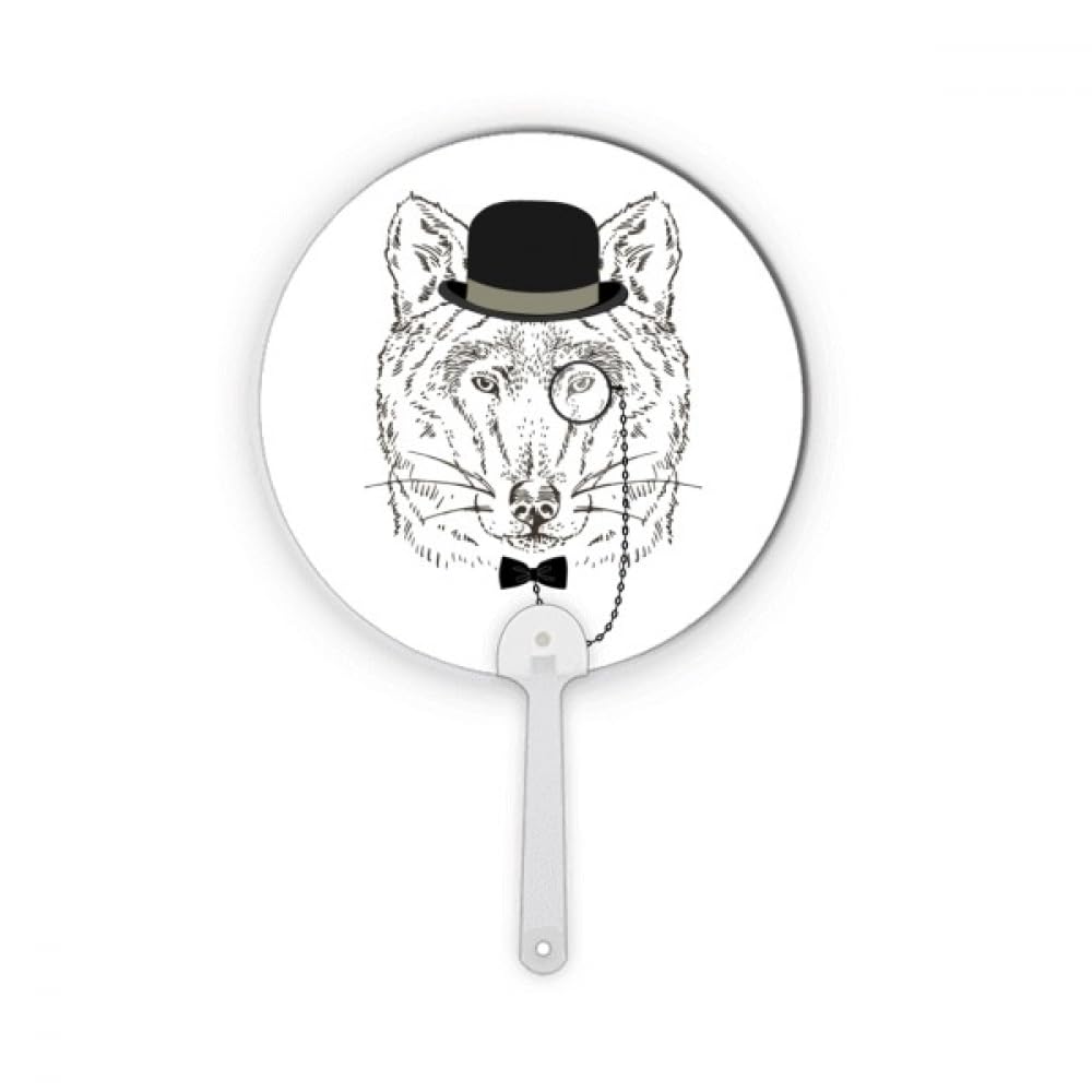 Chapeau de loup en verre rond de style britannique pour décoration intérieure