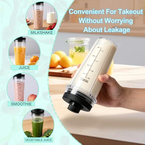 BN301 BN300 20 OZ Replacement Cups for Ninja Nutri-Plus Personal Blender