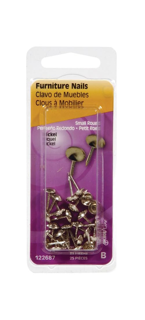 Hillman 7/16 in. Furniture Nickel Stainless Steel Nail Round