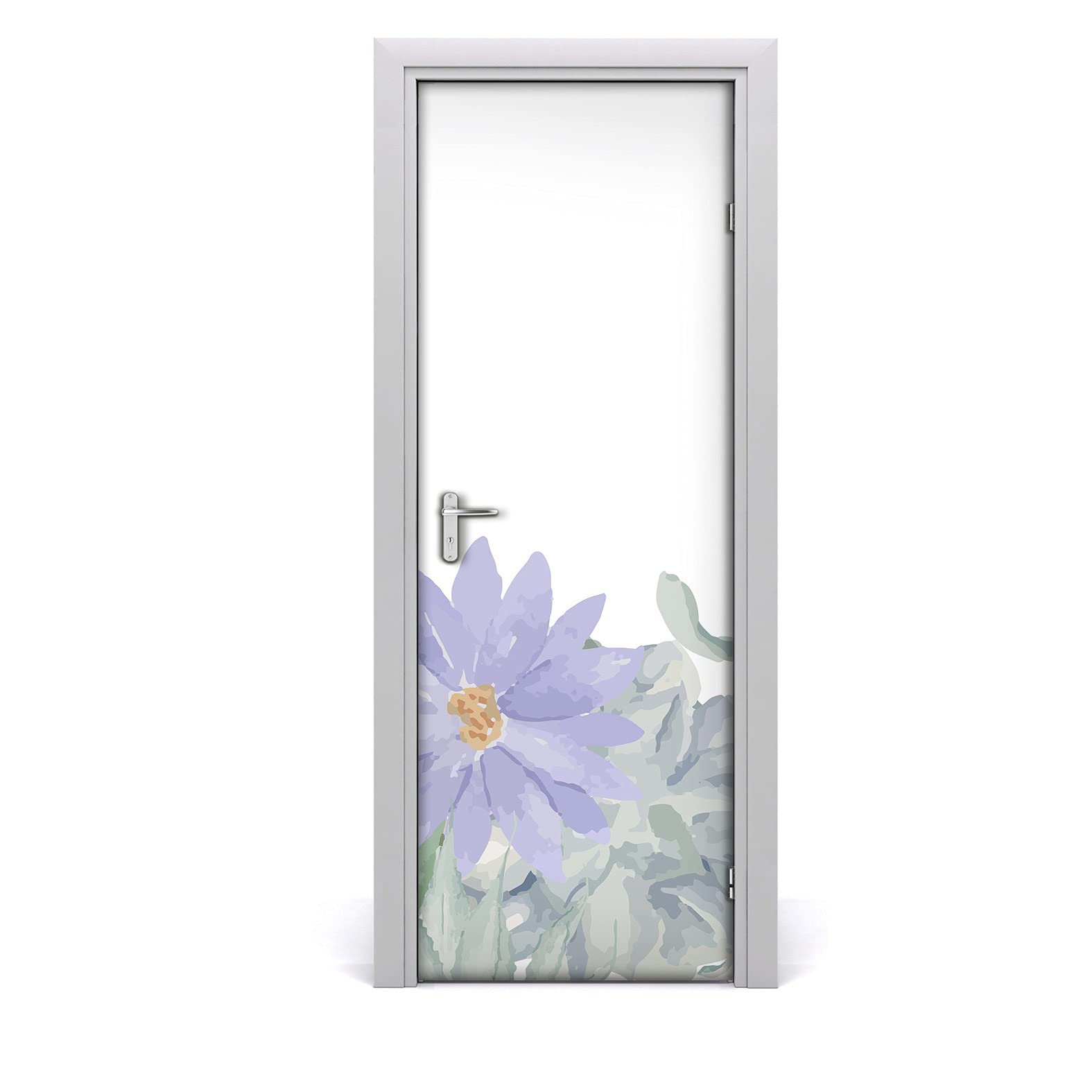 Autocollant de porte 77x200cm motif cacti floral Magic-Stick