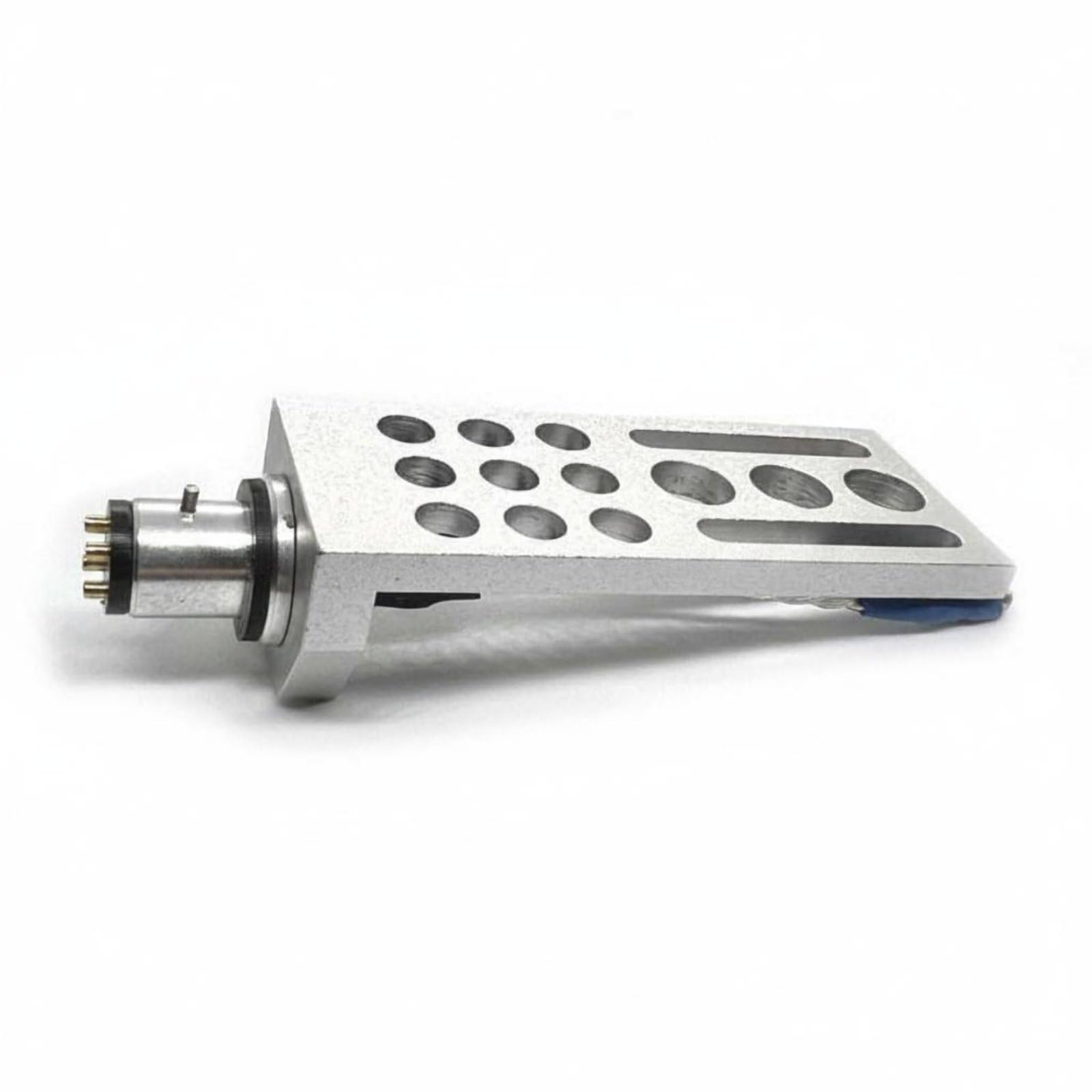 Portatestina Giradischi Testina Headshell Vinile Supporto Braccio Puntina Montaggio Sicuro con Collegamento Fili Argentati Struttura Leggera in, Argento