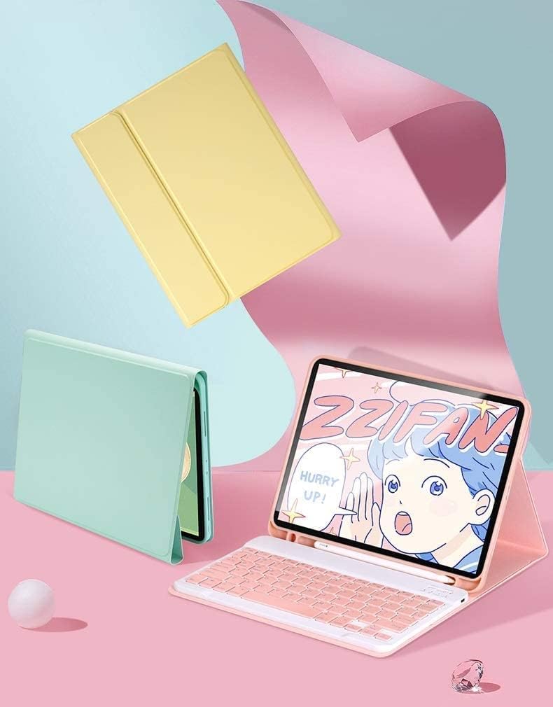 Keyboard Case for iPad Pro 13 Inch (M5/M4) 2025/2024 with Mouse, Candy Slim Magnetically Detachable Wireless Keyboard Cover with Pencil Holder, Yellow