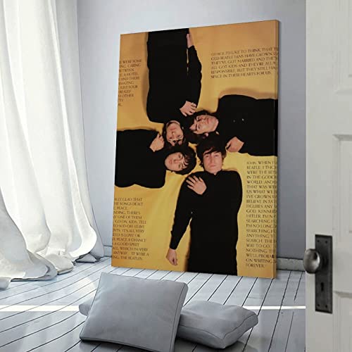 Poster classique The Beatles – Peinture murale décorative sur toile – Impression d’art moderne pour chambre à coucher… - Les Beatles, Paul McCartney, John Lennon, RIngo Starr, George Harrison Poster classique The Beatles - Peinture murale décorative sur toile - Impression d'art moderne pour chambre à coucher… – Image 4
