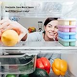 Theuwnee® 4 Packs of Ice Cube Tray, Eeasy-to-Remove Silicone Ice Cream Molds with Removable Lids, Perfect for Drinks, Freezers, Whiskey and Cocktails (Pink + Blue + Green + Yellow) - Image 7