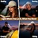 Unisex LED Baseball Cap, USB Rechargeable Baseball Cap with Light Built in, Adjustable Back Strap LED Hats Light for Outdoor Fishing Jogging Camping Hand Work(US, Alpha, One Size, Black)