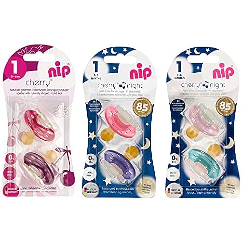 NIP Day & Night chupete latex Tetina Redonda 0 a 6 meses, Pack de 6 Cover