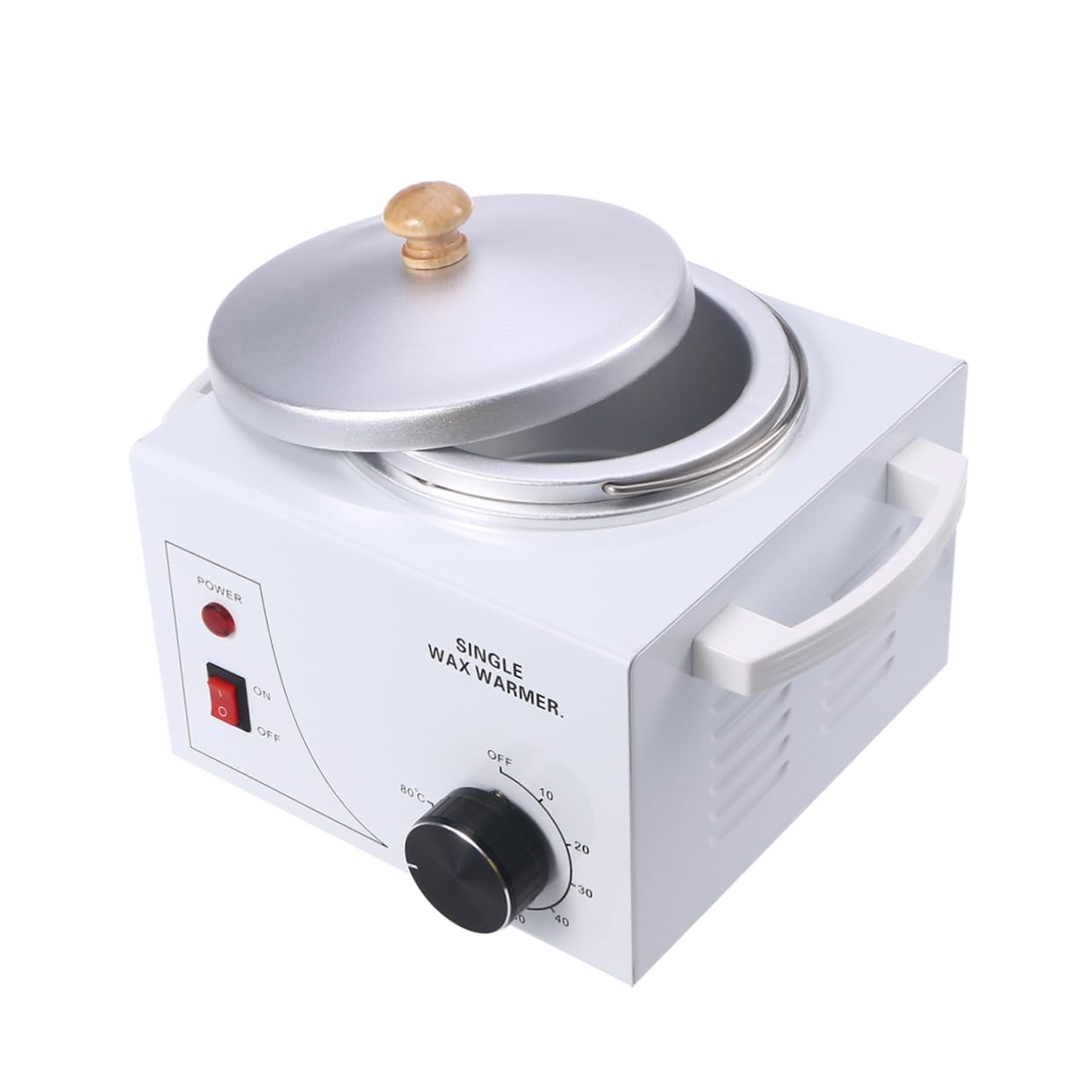 Scaldacera Brasiliana 500ml in Metallo, Scaldino per Ceretta Temperatura Regolabile, Contenitore Removibile e Coperchio per Salone Stile Casuale | Contenitore in Alluminio Rimovibile Manico, Coperchio Incluso, Struttura Resistente alla Rottura Stile Casua