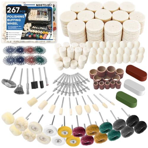 267PCS Polishing Buffing Wheel Kit Replacement for Dremel