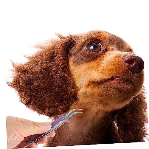 BESPORTBLE Zeckenclip Für Haustiere -entferner Zeckenentfernung Werkzeug Zum Entfernen Von Flöhen Behandlung Gegen Hundefloh Zecken-Tool Zeckenpinzette Für Katze Colorful Rostfreier Stahl