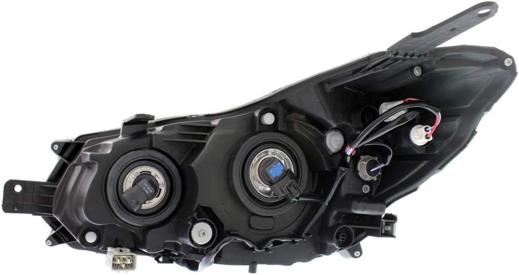 CarLights360: For 2012 2013 Subaru Impreza Headlight Assembly Passenger Side w/Bulbs Black Housing CAPA Certified For SU2503140