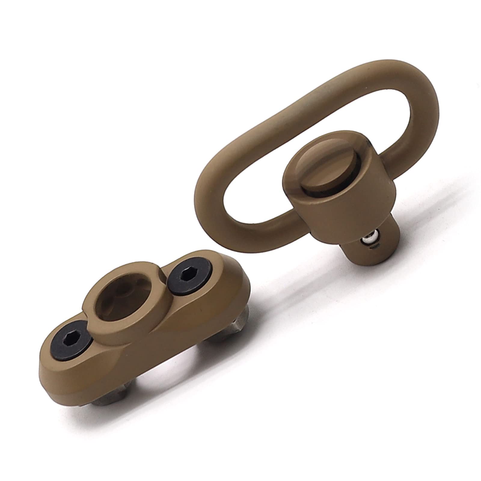 ND QD Sling Mount Sling Swivel 1.25 Inch Adattatore Attacco 2 Pack-Sand