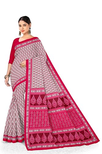 Image of TAMAIRA FASHION Mulmul Pure Cotton Saree For Woman |Office Wear Daily Wear Sarees For Women Without Blouse Piece(Available in 19 Colours)