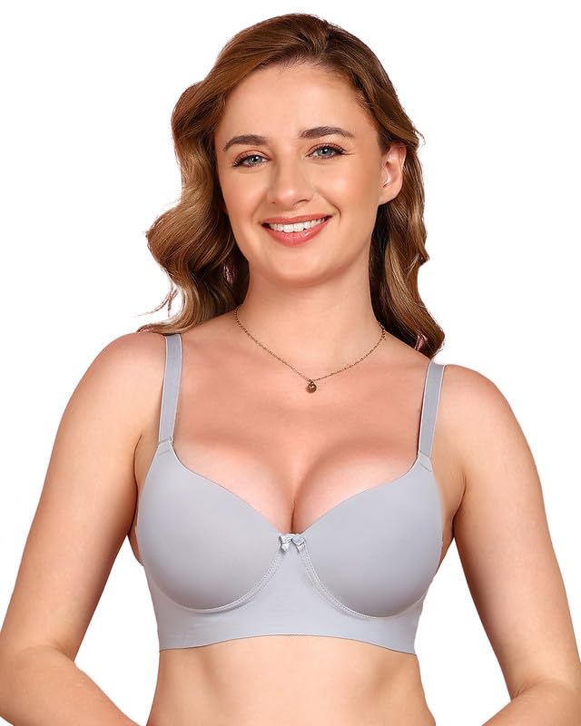 tweens Bonded Push-Up Bra | 3/4th Coverage | Wire-Free | Make Appearance 2 Cup Sizes Bigger | No Elastic at Bottom Band and Side Wings | Pack of 1 |-picture-43