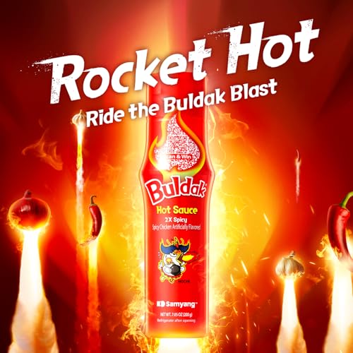Image of Samyang Buldak Hot Sauce - 2X Spicy, Korean Spicy Hot Chicken 2X Flavor Sauce [5.57 fl oz (200g) x 2 pack]