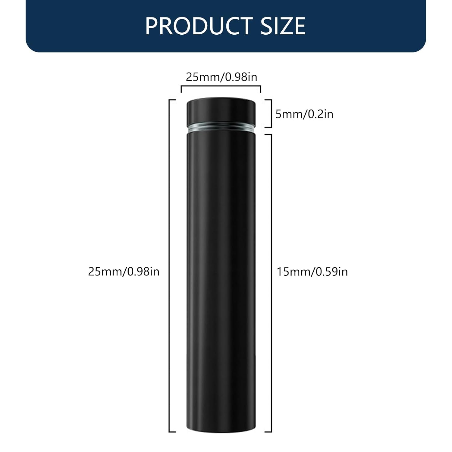 20Pcs Glass Fasteners Stainless Steel Advertising Standoffs Pin Nails Billboards Fixing Screws Hardware Rustproof Decorative Nails