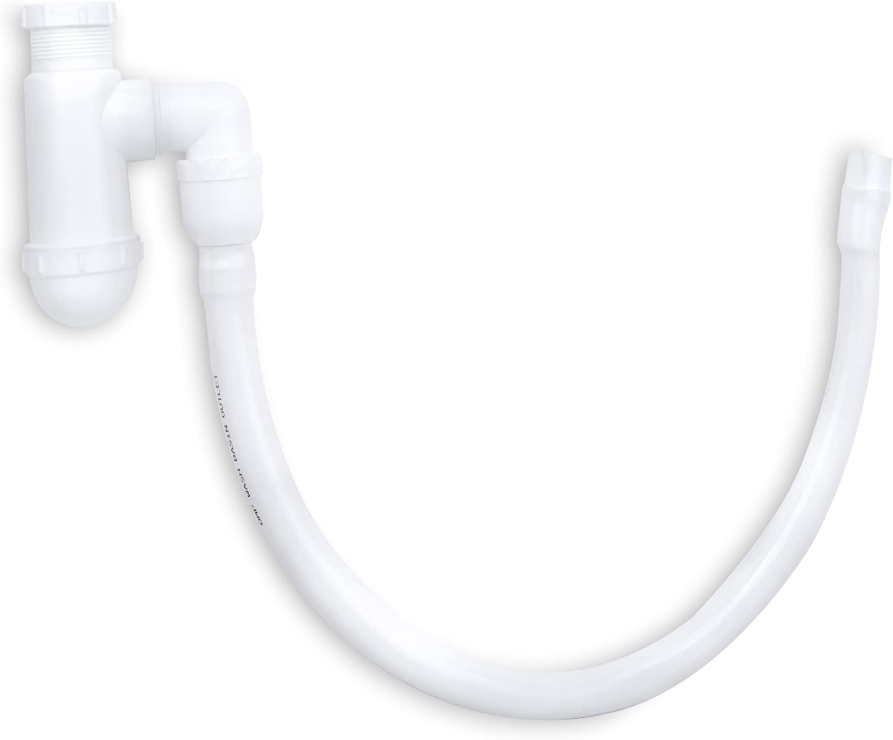 OMP S Trap Deluxe with Rigid Waste Pipe (White)