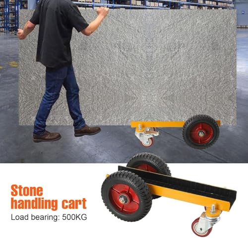 Carrello con pannello resistente con 4 ruote solide, capacità di 499,9 kg, per lastre di vetro, compensato, porte, finestre, telai in cartongesso