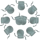 wanerxin 10pcs Mini Small Velvet Drawstring Pouches Gift Bags for Jewelry,Ring,Earrings,Earphone,Wedding Favors, Party Favors,2.7' X 3.5' (blue)