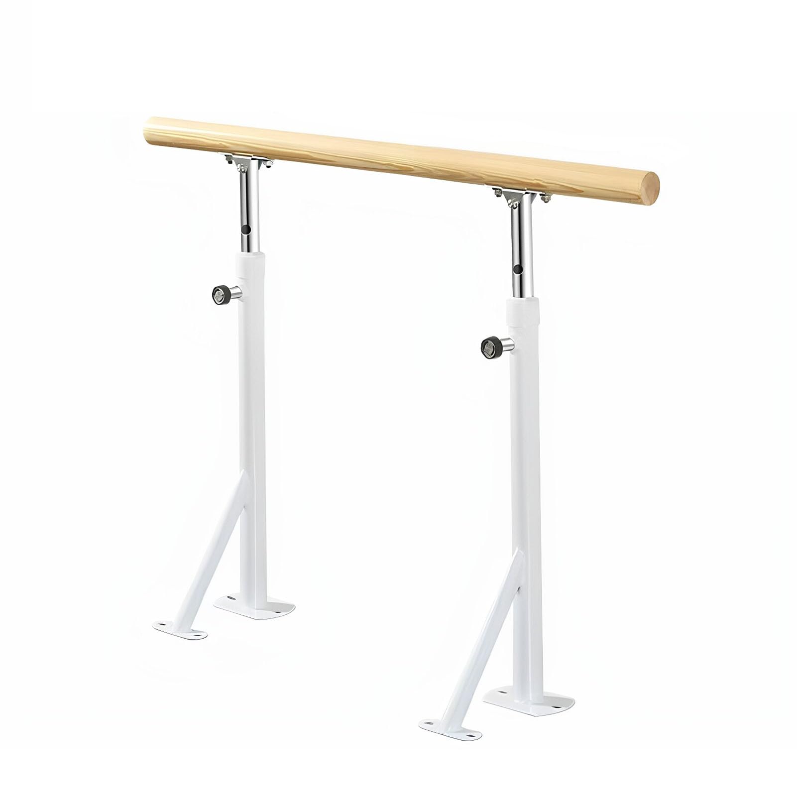 Barra de ballet Doble ajustable en altura Barra de Baile de Madera Maciza