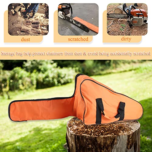 Funda de transporte para motosierra resistente de 18 pulgadas con tejido 600D 4