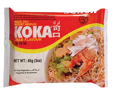 Koka Noodles Original Crab Flavour Oriental Style Instant Noodles 30 Packets of 85 g