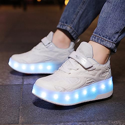 Image of Ylllu Kids LED Roller Skate Shoes with Wheel Light up Roller Shoes Gift for Girls Boys Children