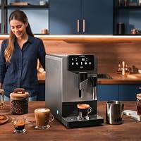 Cecotec Kaffeevollautomat Cremmaet Steam Latte Art Elite, 19 Bar Pumpendruck, Thermoblock-System, schwenkbarer Milchaufschäumer, 150 g Bohnenbehälter mit Kegelmahlwerk, 1,1 L Wassertank – Ansicht 3