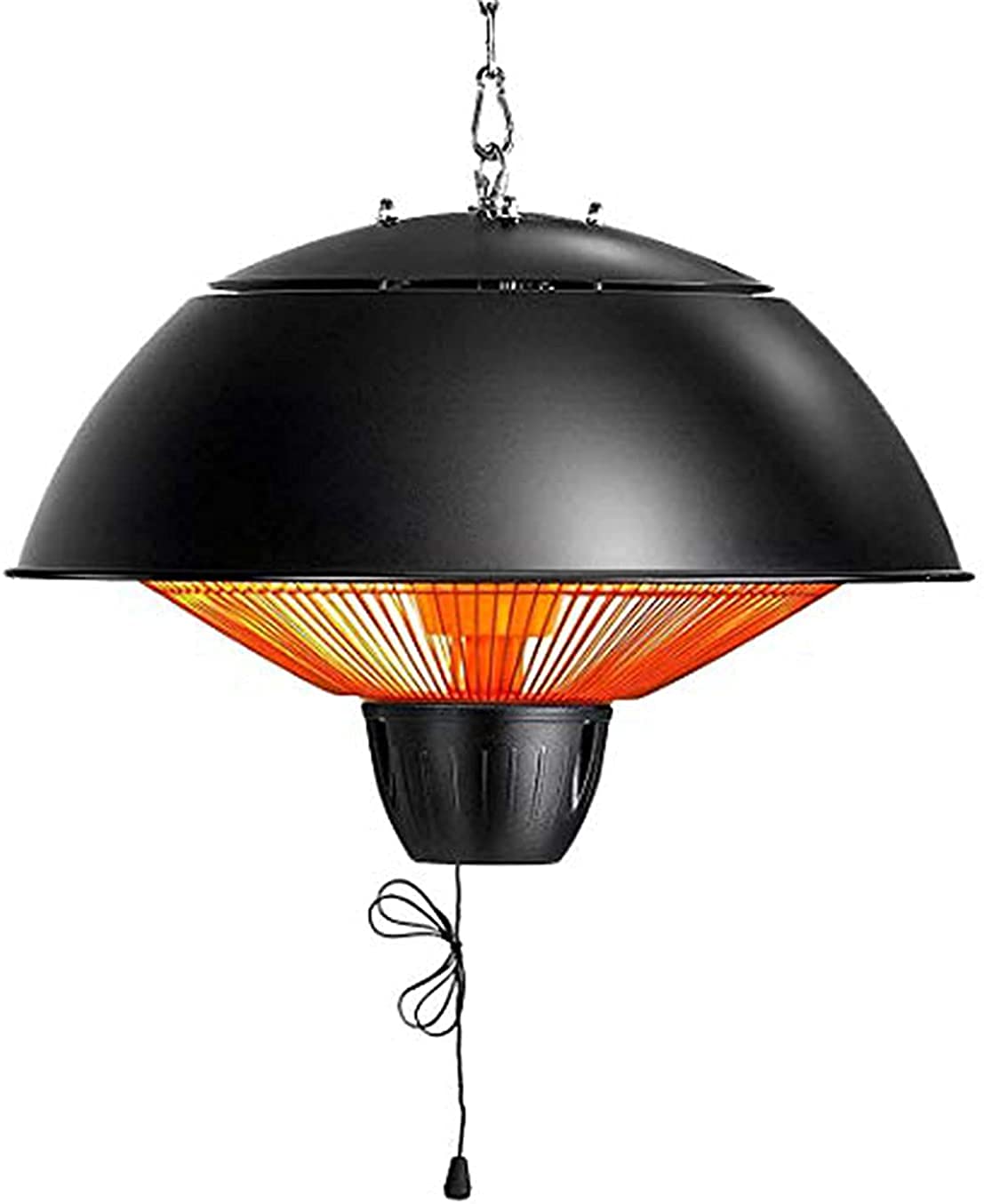 Riscaldatore da Terrazza Stufa a infrarossi Riscaldatori da esterno 1500W/2000W Riscaldatore a infrarossi da soffitto o sospeso, riscaldatore impermeabile Decorazione per esterni di Buon Natale LSDRAL